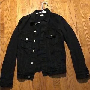 Black jean jacket